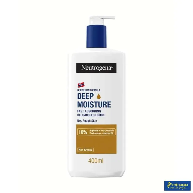 NEUTROGENA BODY LOTION FAST ABSORBING OIL ENRICHED 400ML 