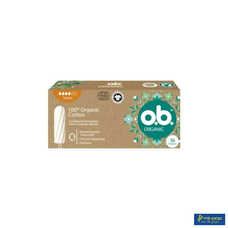 TAMPONI OB ORGANIC COTTON 100% SUPER 16'S