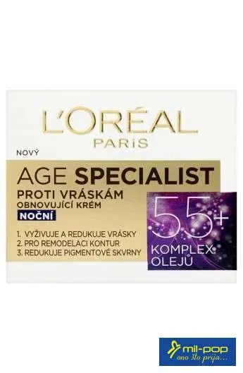 LOREAL KREMA AGE SPECIALIST 55+ NIGHT CREAM 50ML
