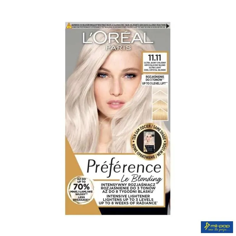 LOREAL FARBA ZA KOSU PREFERENCE 11.11. VENICE 