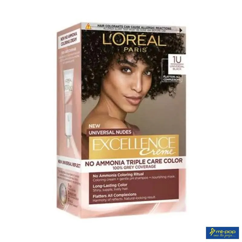 EXCELLENCE UNIVERSAL NUDES 1U UNIVERSAL BLACK 