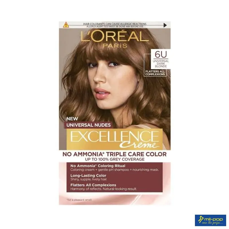 EXCELLENCE UNIVERSAL NUDES 6U UNIVERSAL DARK BLOND 