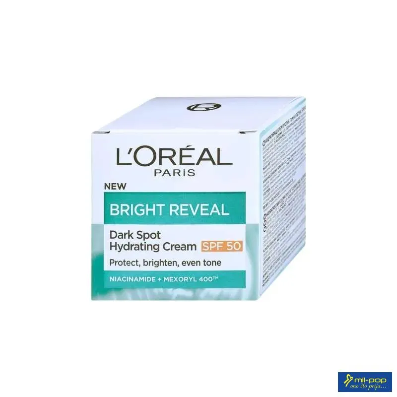 LOREAL KREMA ZA LICE BRIGHT REVEAL HYDRATING SPF50+ 50ML 