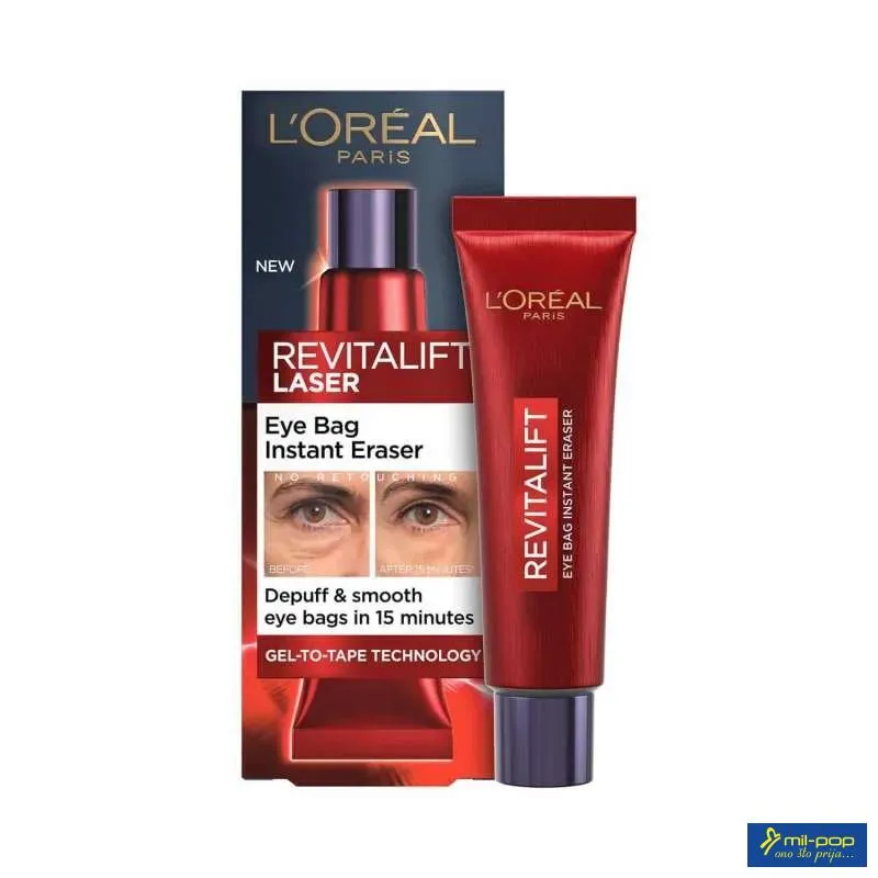 LOREAL REVITALIFT LASER EYE BAG INSTANT ERASER 15ML