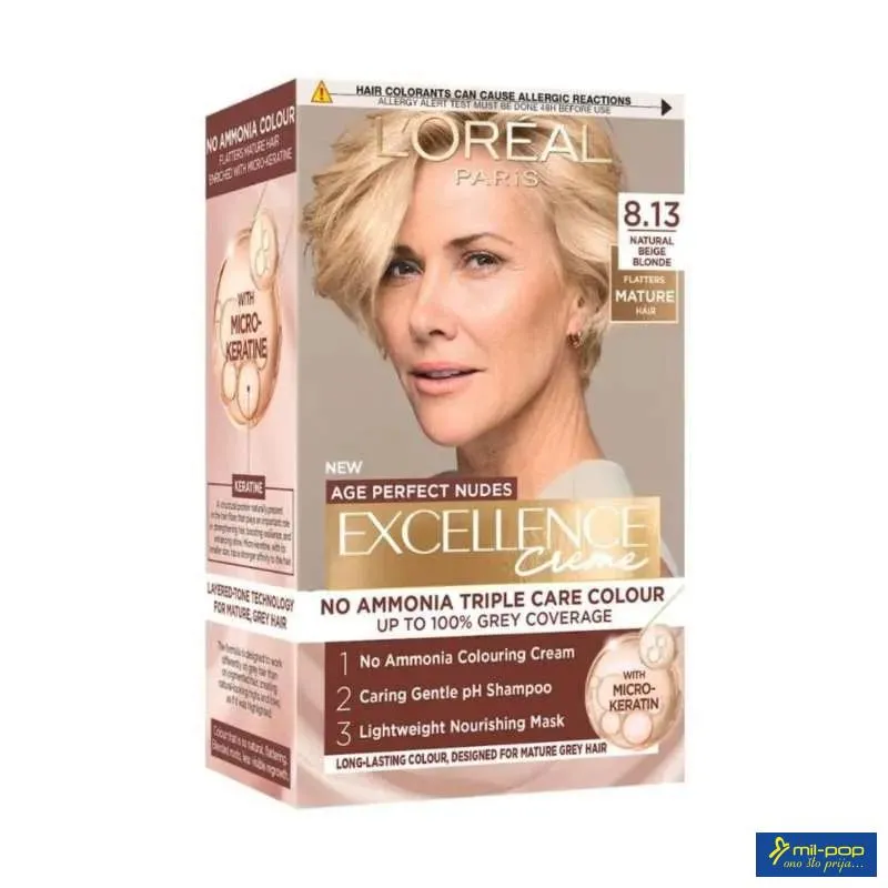 EXCELLENCE UNIVERSAL NUDES 8.13 BEIGE BLOND 