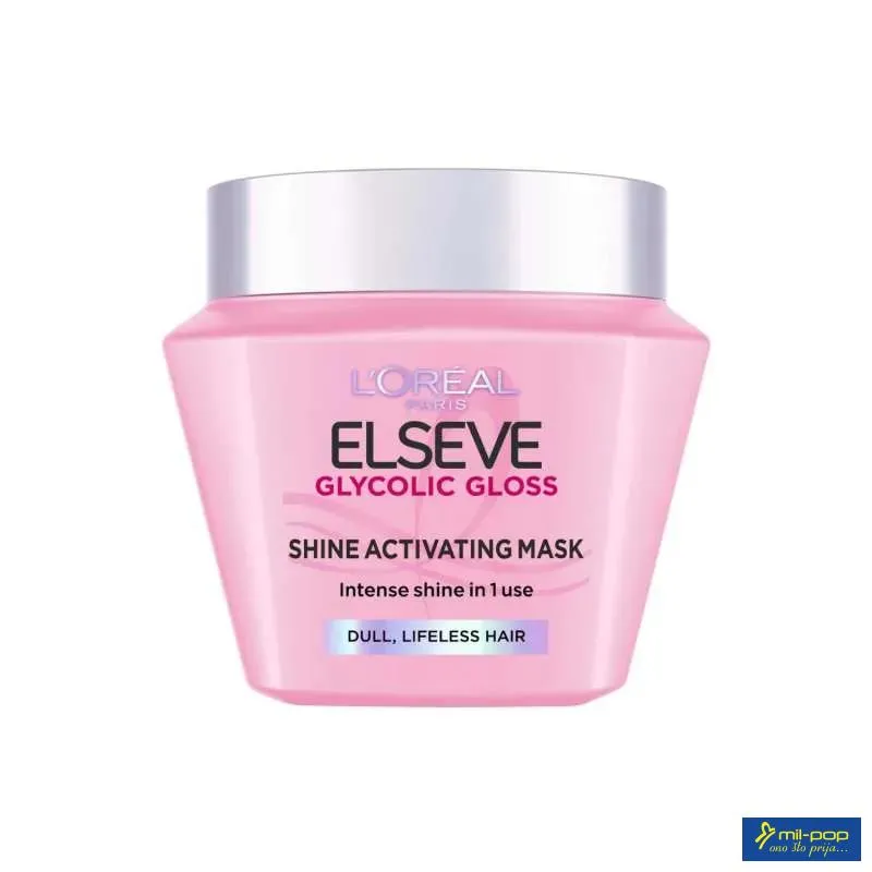 LOREAL ELSEVE MASKA ZA KOSU GLYCOLIC GLOSS 300ML 