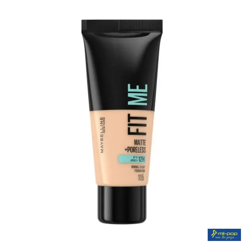 MAYBELLINE PUDER ZA LICE FIT ME MATTE + PORELESS 105 NATURAL IVORY 