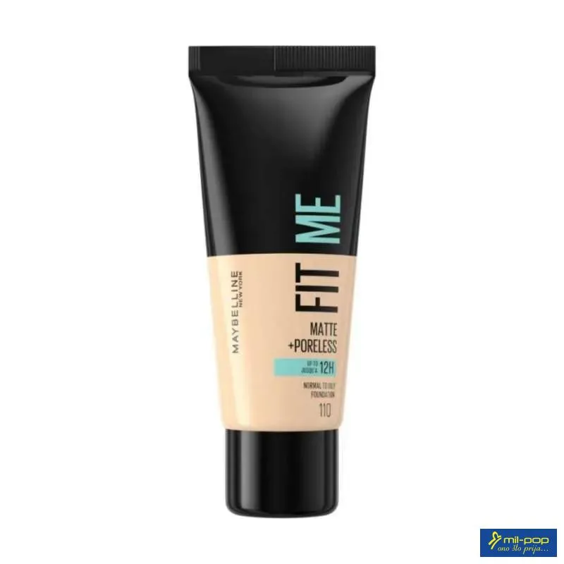 MAYBELLINE PUDER ZA LICE FIT ME MATTE + PORELESS FOUNDATION 110 PORCELAIN 