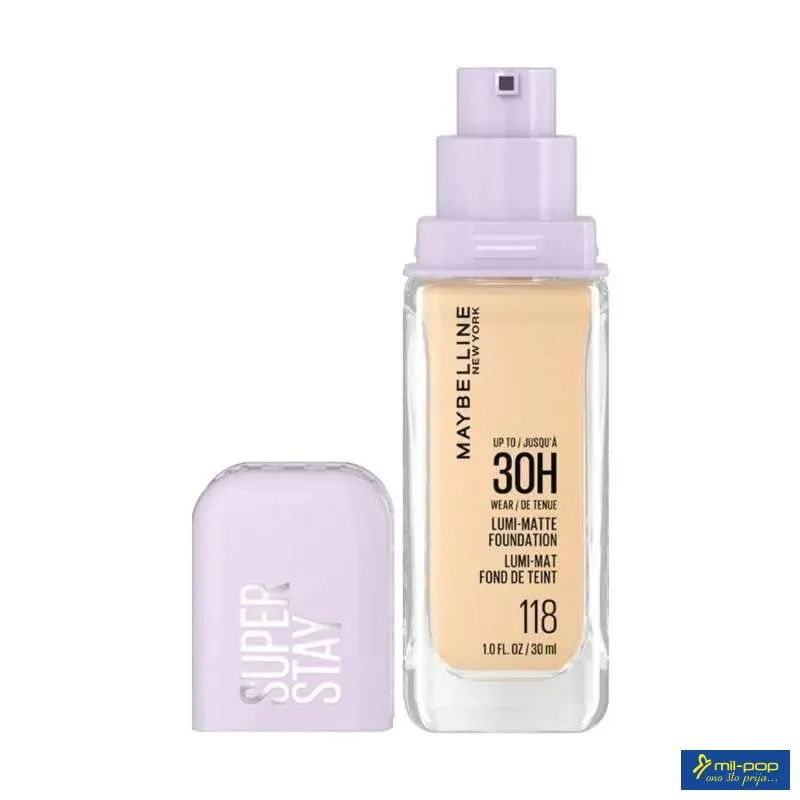 MAYBELLINE TEČNI PUDER SUPER STAY LUMI MATTE 118