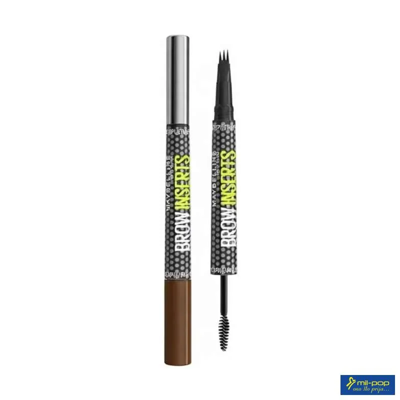 MAYBELLINE NEW YORK BROW INSERT 2 U 1 OLOVKA ZA OBRVE DEEP BROWN 