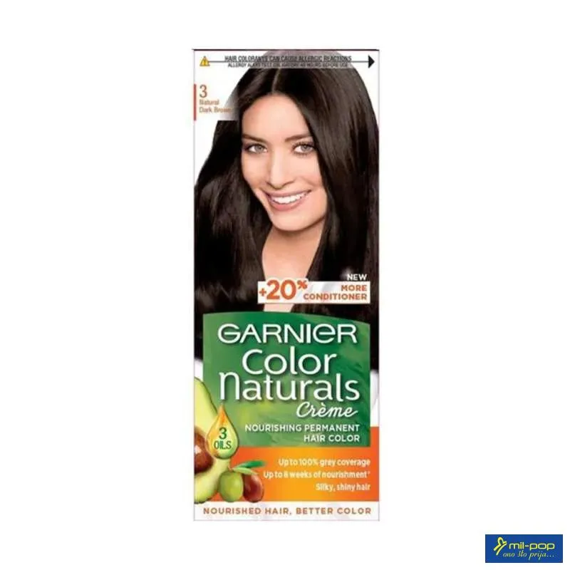 GARNIER COLOUR NATURAL 3 TAMNO SMEDJA