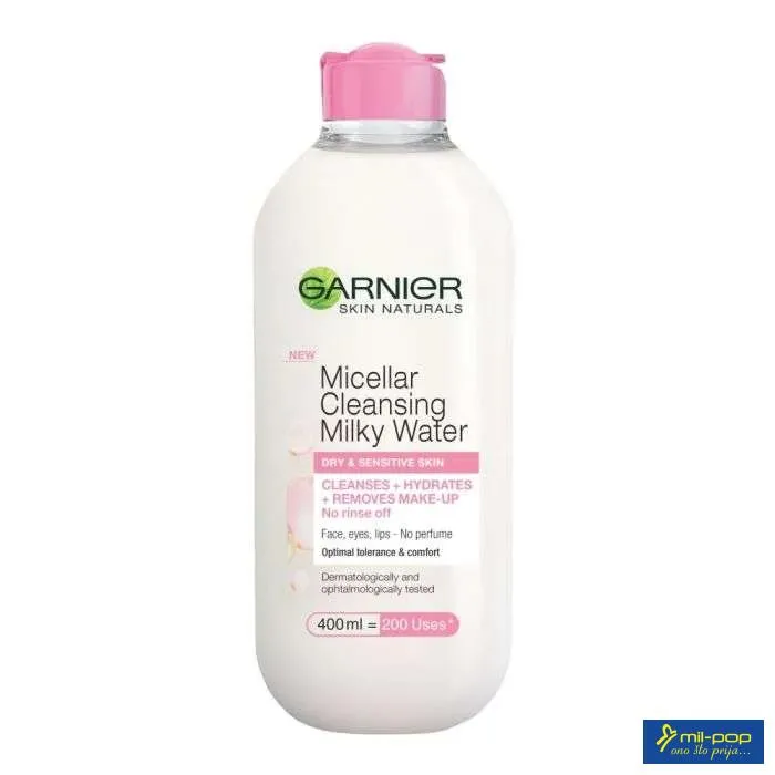 GARNIER MICELLARNO MLIJEKO ZA CISCENJE FOR DRY AND SENSITIVE SKIN 400 ML