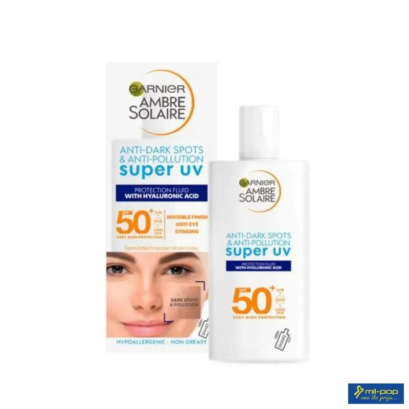 GARN.AMBRE SOLAIRE SENSITIVE ADVANCE FACE SUPER UV SHAKE SPF50