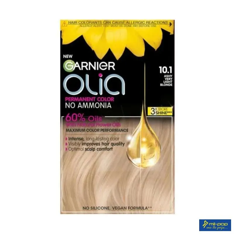 GARNIER OLIA FARBA ZA KOSU 10.1 ASHY VERYVERY LIGHT B 