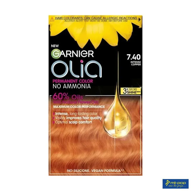 GARNIER OLIA FARBA ZA KOSU 7.40 INTENSE COPPER 