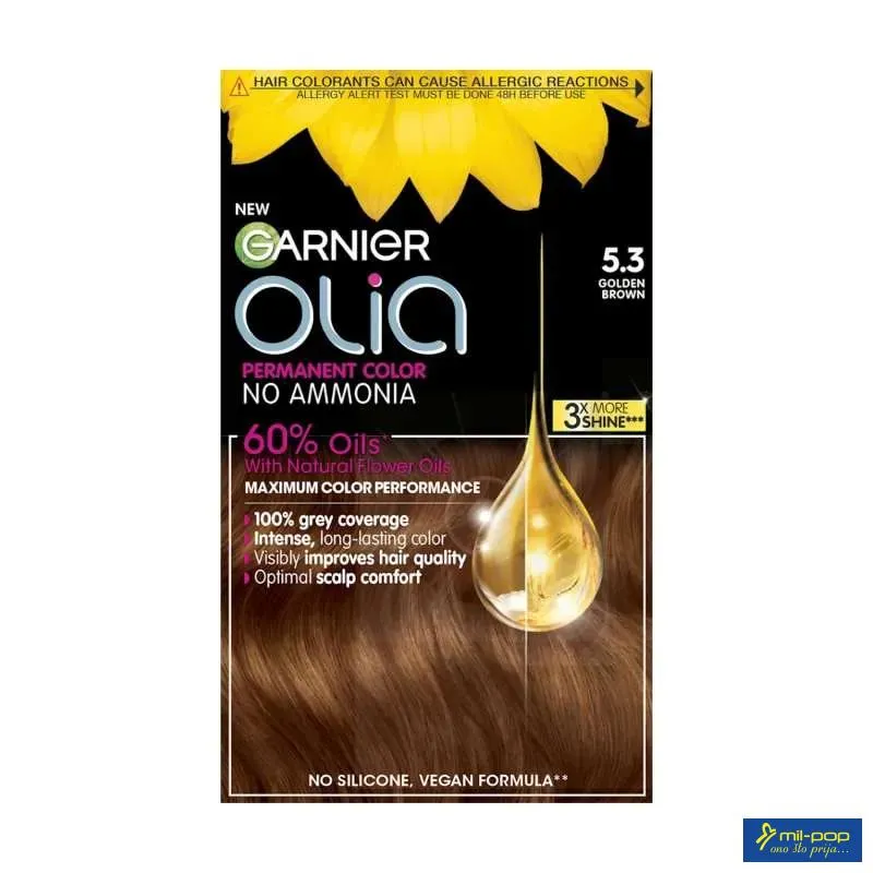 GARNIER OLIA FARBA ZA KOSU 5.3 GOLDEN BROWN 