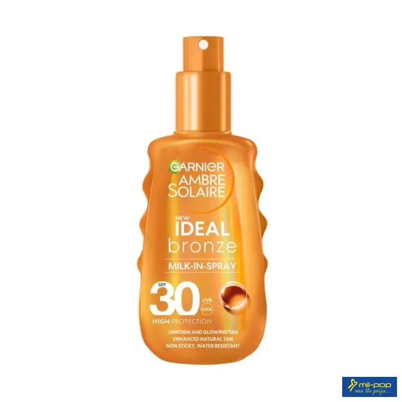 GARNIER AMBRE SOLAIRE IDEAL BRONZ MILK IN SPRAY SPF 30 