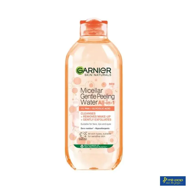 GARNIER MICELARNA VODA GENTLE PEELING ALL IN 1 400 ML