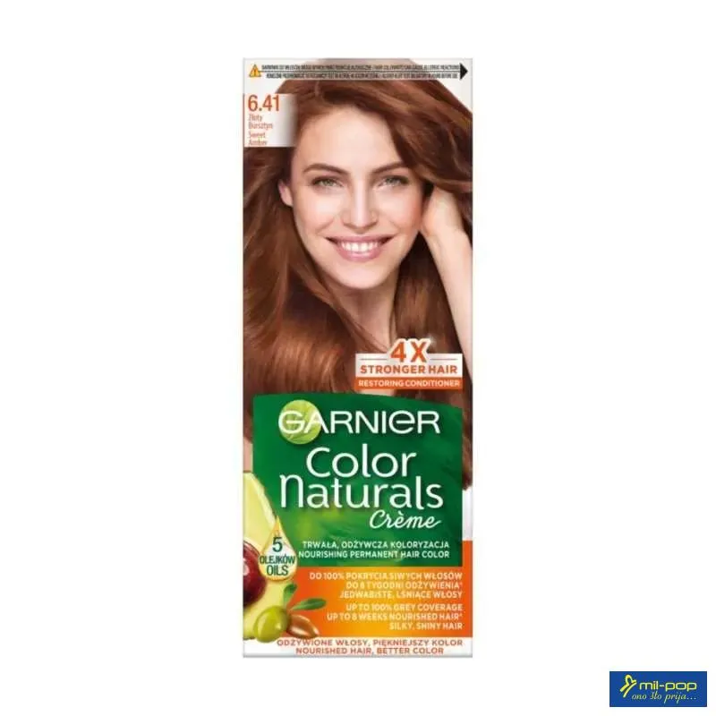 GARNIER FARBA ZA KOSU COLOR NATURALS 6.41 SWEET AMBER 