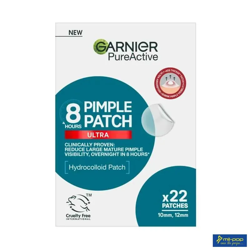 GARNIER PURE ACTIVE FLASTERI PROTIV BUBULJICA 22PCS 