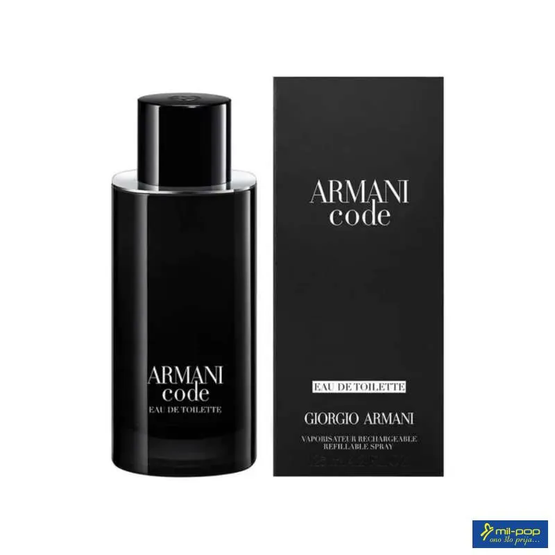 ARMANI CODE (M) EDT 125mlREFILLABLE 