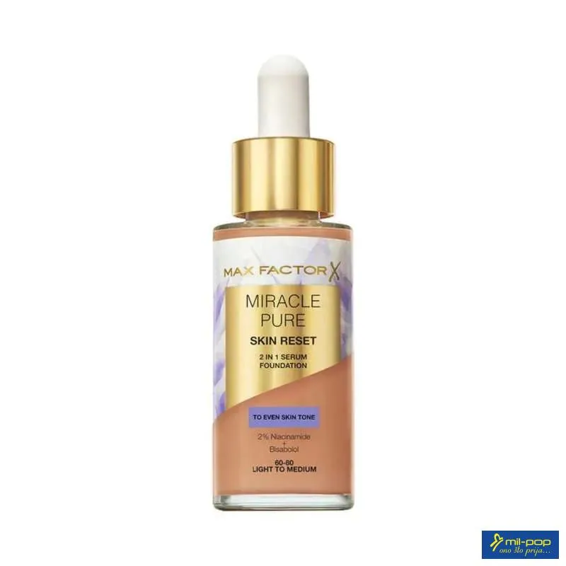 MAX FACTOR TEČNI PUDER MIRACLE PURE SKIN 60-80 