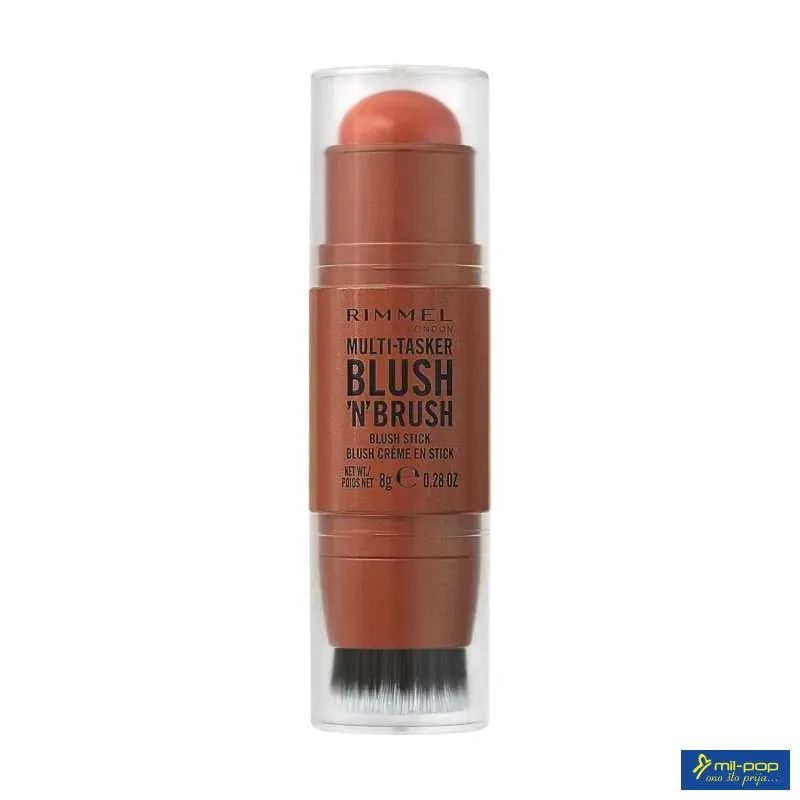 RIMMEL MULTI TASKER BLUSH`N`BRUSH - 300 NEARLY SUEDE 