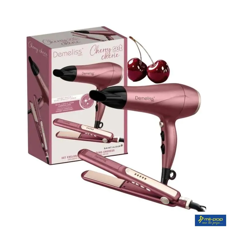 DEMELISS SET ZA KOSU - SALON SERIES 2200 FEN + INSTANT CERAMIC PEGLA 