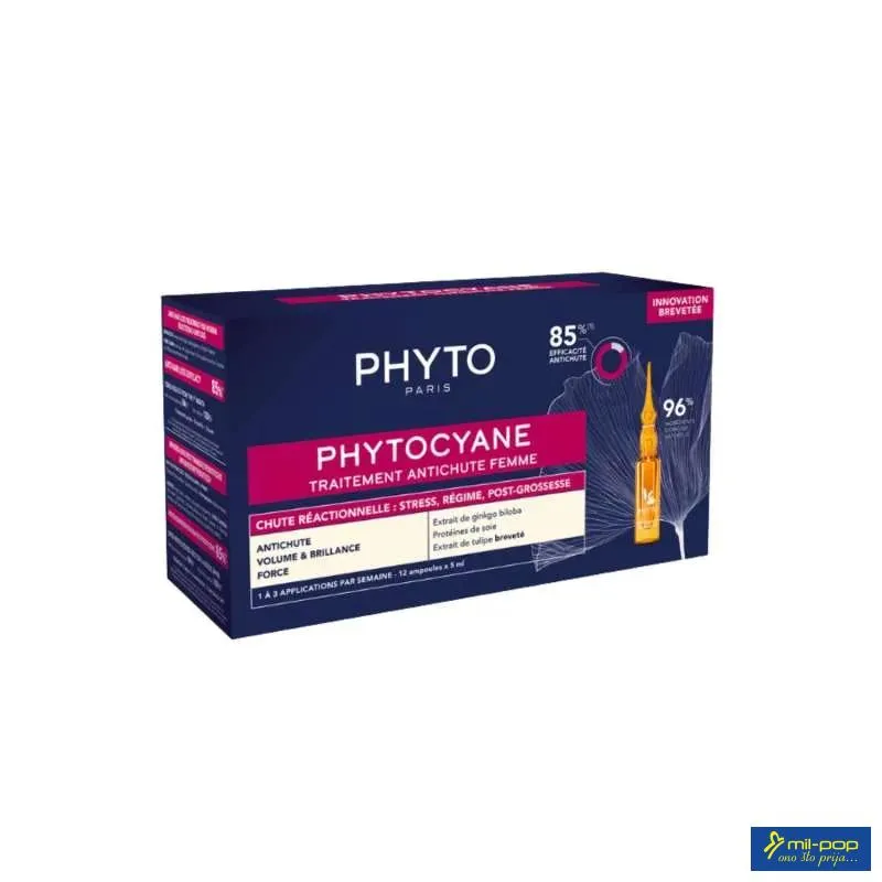 PHYTO PHYTOCYANE REAKTIVNI TRETMAN ZA ŽENE 12 AMPULA 