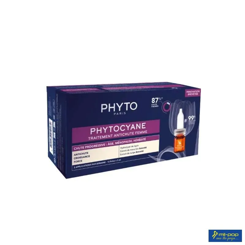 PHYTO PHYTOCYANE PROGRESIVNI TRETMAN ZA ŽENE 12 AMPULA 