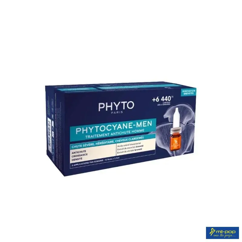 PHYTO PHYTOCYANE TREMAN ZA MUŠKARCE 12 AMPULA 