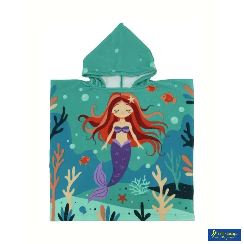 LA PLAGE PEŠKIR ZA PLAŽU PONCHO SIRENE  60X120 