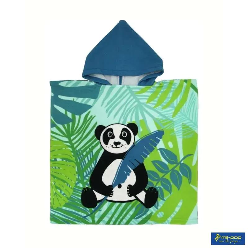LA PLAGE PEŠKIR ZA PLAŽU PONCHO PANDA 60X120 