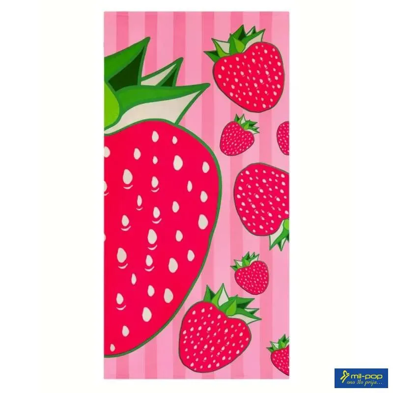 LA PLAGE PEŠKIR ZA PLAŽU POP-FRAISE 75X150 