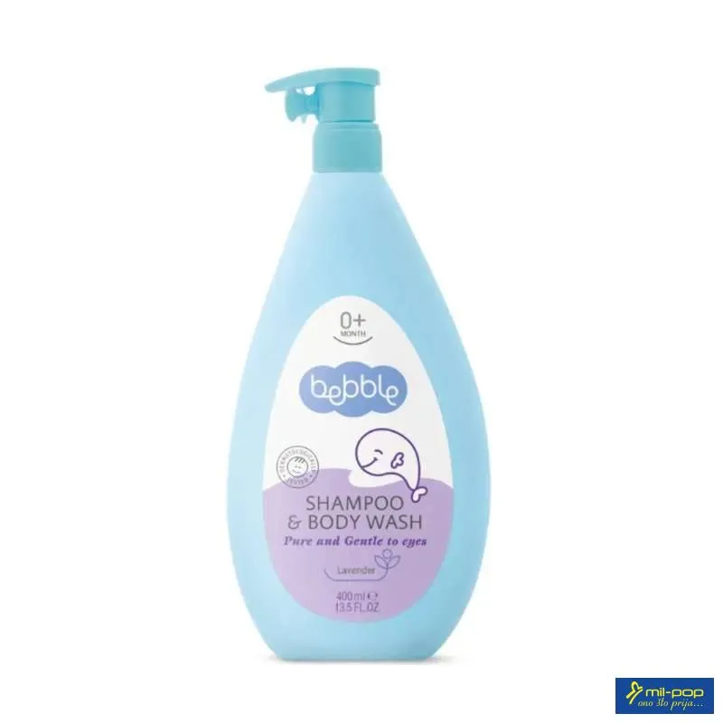 BEBBLE 0M+ ŠAMPON KUPKA 400ML LAVENDER 