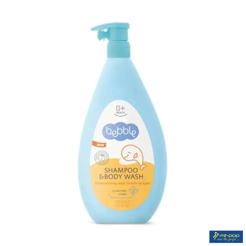 BEBBLE 0M+ ŠAMPON KUPKA 400ML CHAMOMILE 