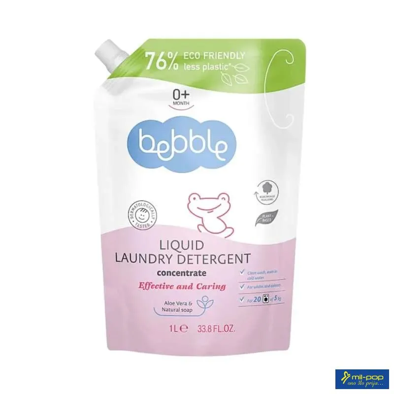 BEBBLE TEČNI DETERDŽENT ZA VEŠ - REFILL 1L 