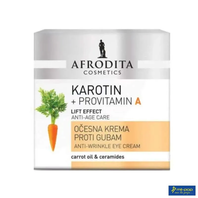 AFRODITA KAROTIN + PROVITAMIN A KREMA OKO OCIJU 15ML
