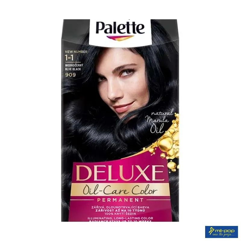 FARBA ZA KOSU PALETTE DELUXE 909 BLUE BLACK 