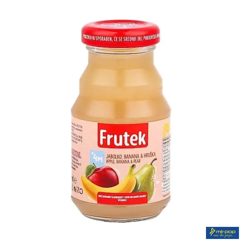 FRUTEK SOK 125ML - JABUKA BANANA KRUŠKA 