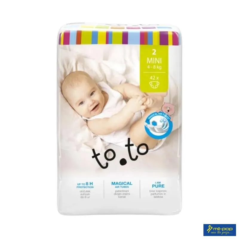 TOTO BABY PELENE MINI 4-8KG 42KOM 