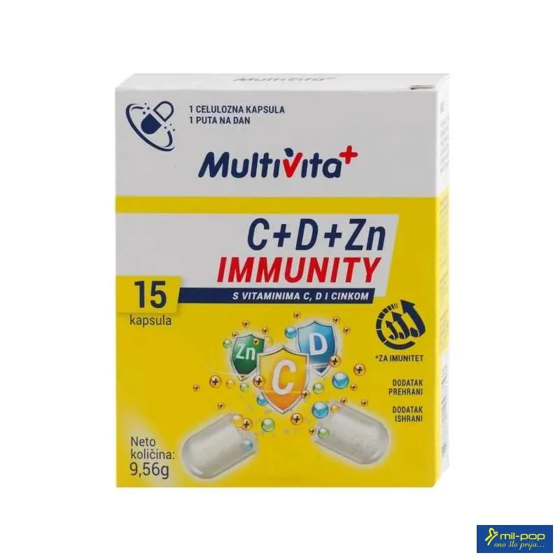 MULTIVITA C+D+ZN IMMUNITY A 15 