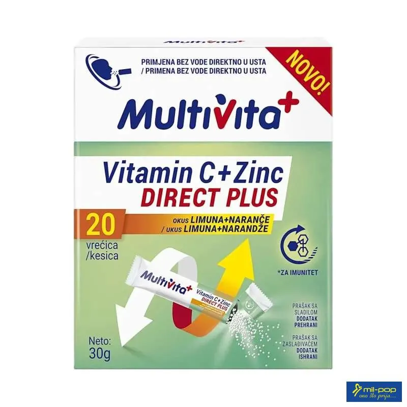 MULTIVITA+ VITAMIN C + ZINC DIRECT PLUS 