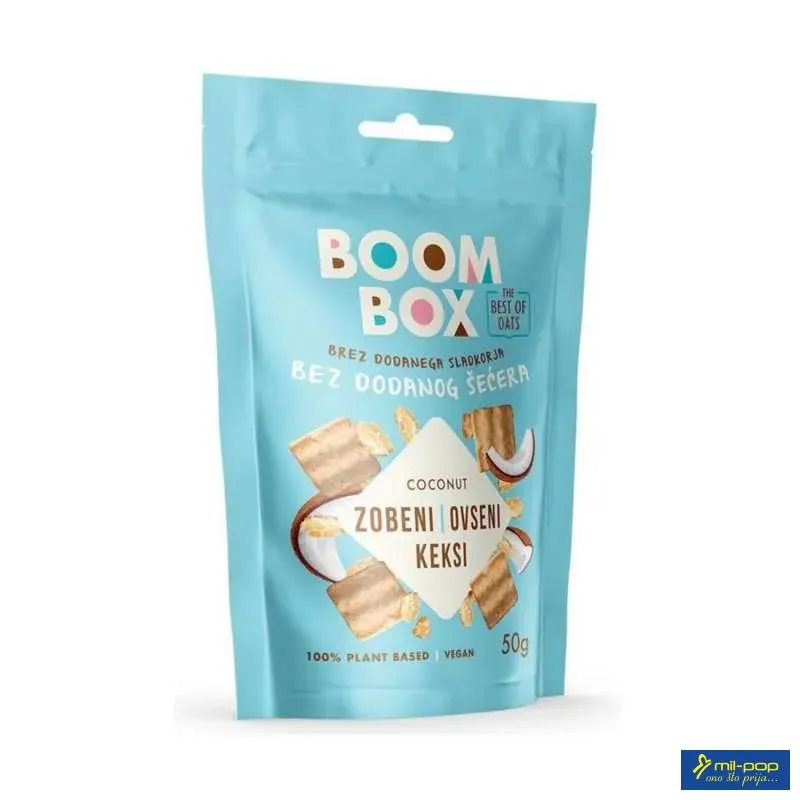 BOOM BOX ZOBENA KEKSI KOKOS 50G 