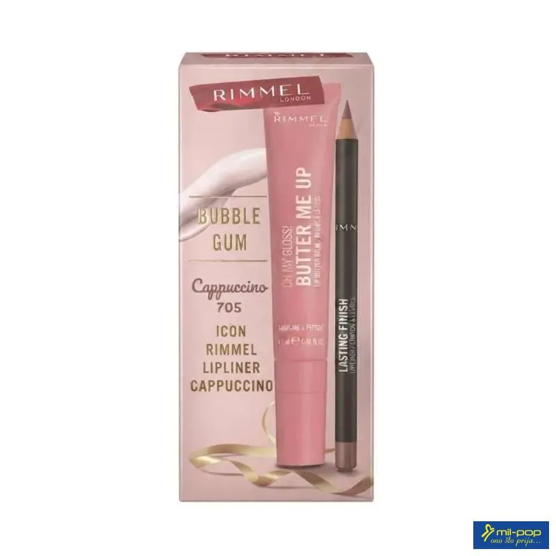 RIMMEL SET BUTTER ME UP BUBBLE GUM 