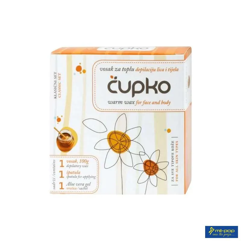 CUPKO VOSAK ZA TOPLU DEPILACIJU 100G