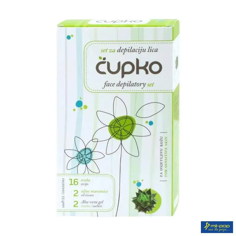 ČUPKO TRAKE ZA DEPILACIJU LICA SENSITIVE 