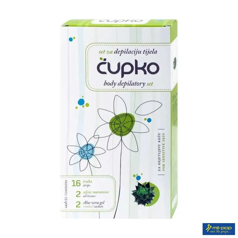ČUPKO TRAKE ZA DEPILACIJU TIJELA SENSITIVE 