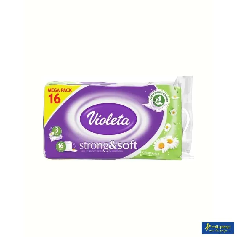 VIOLETA TOALETNI PAPIR 16/1 KAMILICA PREMIM 3 SLOJA 