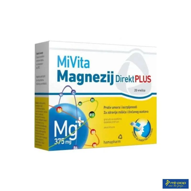 MIVITA MAGNEZIJ DIREKT PLUS 20 KESICA 